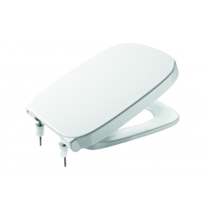 Roca Debba Toilet Seat And Soft Cover White with Stainless Steel Hinges Z801990004