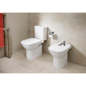 Roca Debba Square Soft Close Toilet Seat With Top Fixing Hinges White Z8019B200U