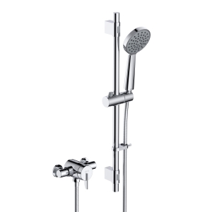 Bristan Sonique3 Thermostatic Exposed Mini Shower Valve with Riser Kit Chrome SOQ3 SHXAR C
