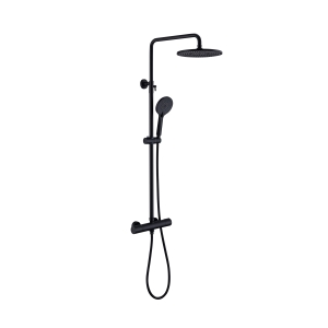 iflo Albany Dual Outlet Thermostatic Shower - Black 