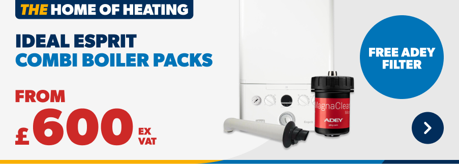 Ideal Esprit Boilers From £600 ex vat with Free Adey Filter!