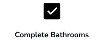 Complete bathrooms